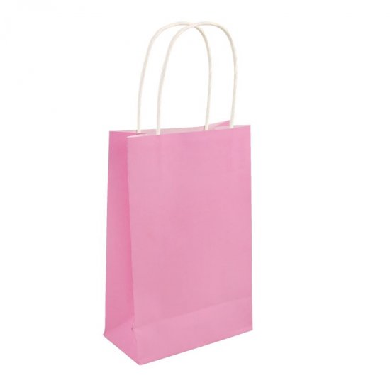 Pink Paper Party Bag 14x21x7cm