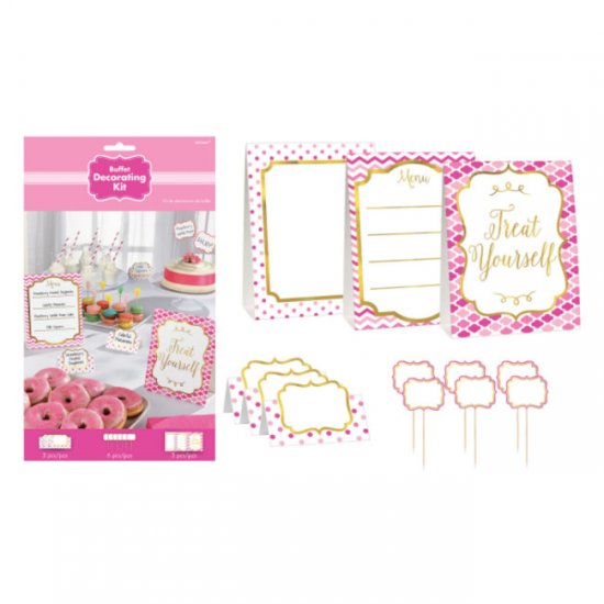 Buffet Decorating Kit Pink