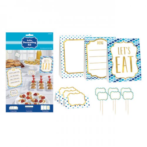 Buffet Decorating Kit Blue Buffet Decorating Kit Blue