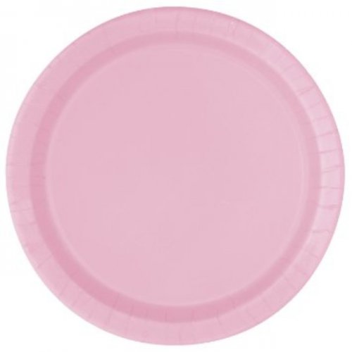 16 Paper Plates Pink 22cm 16 Paper Plates Pink 22cm