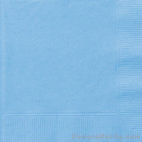 20 Napkins Light Blue 33X33cm  20 Napkins Light Blue 33X33cm