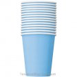 14 Paper Cups Light Blue 260ml