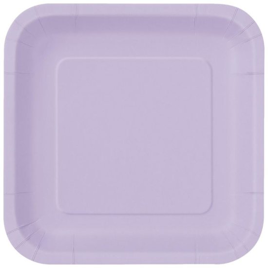 14 Paper Plates Lavender 23cm