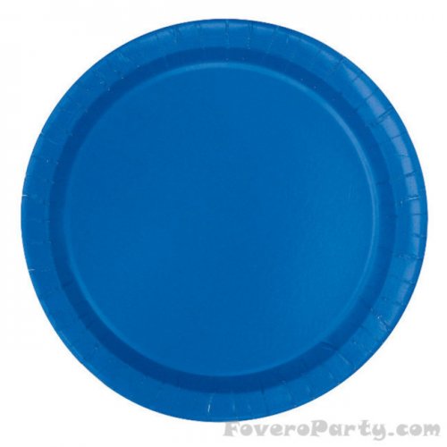 20 Paper Plates Royal Blue 17cm 20 Paper Plates Royal Blue 17cm