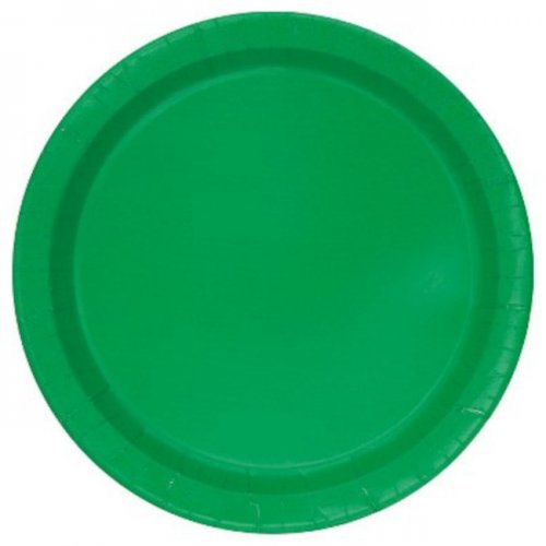 16 Paper Plates Green 23cm 16 Paper Plates Green 23cm
