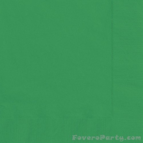 20 Napkins Emerald Green 33X33cm 20 Napkins Emerald Green 33X33cm