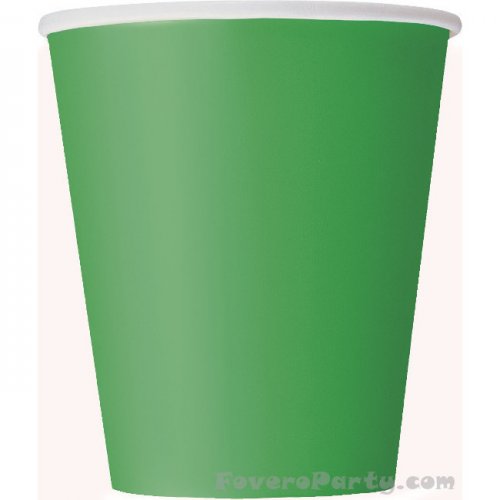 14 Paper Cups Green 260ml