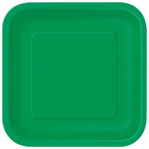 14 Paper Plates Green 23cm 14 Paper Plates Green 23cm