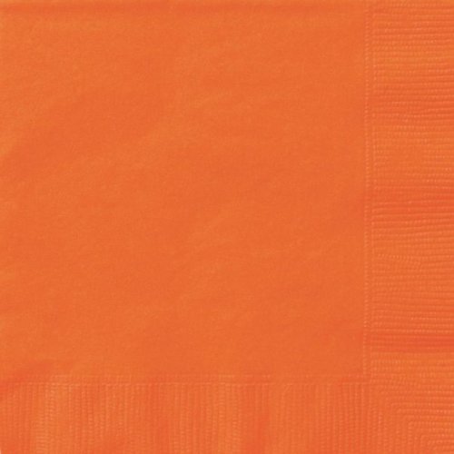 20 Luncheon Napkins Orange 33X33cm 20 Luncheon Napkins Orange 33X33cm