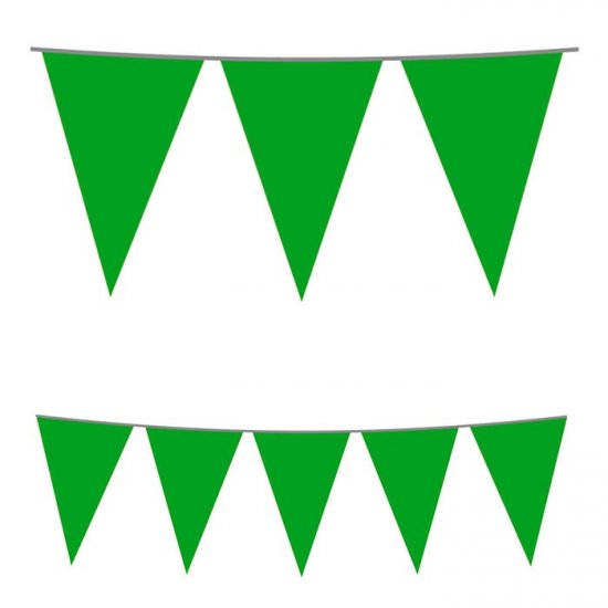 Plastic Flag Banner Green 5m