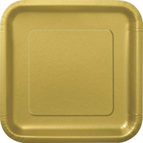 14 Paper Plates Gold 23cm 14 Paper Plates Gold 23cm