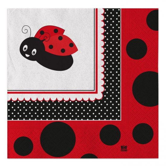 20 Napkins Ladybug