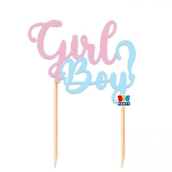 Boy Or Girl Cake Topper