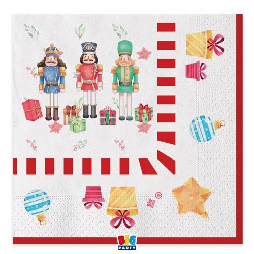 20 Napkins Nutcracker 33X33cm