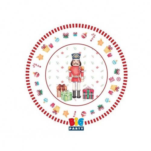 8 Paper Coasters Nutcracker 9cm