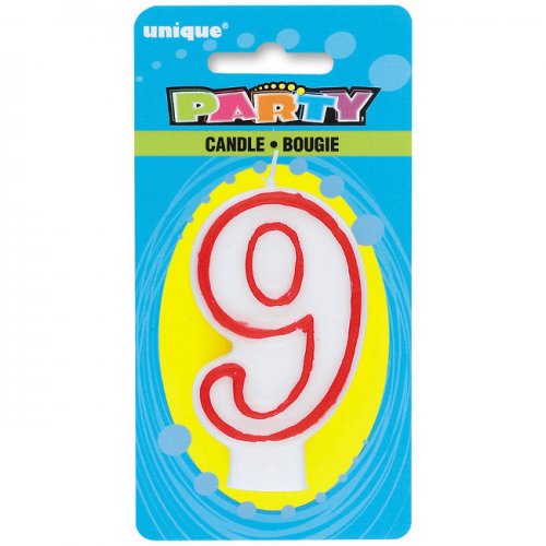 Numeral Candle 9