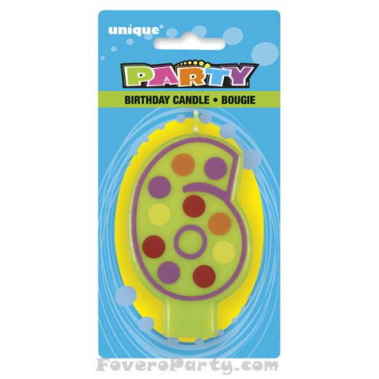 Birthday Candle \"6\"