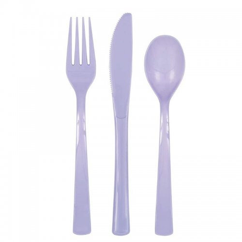 6 Set Cutlery Lavender (18pcs)