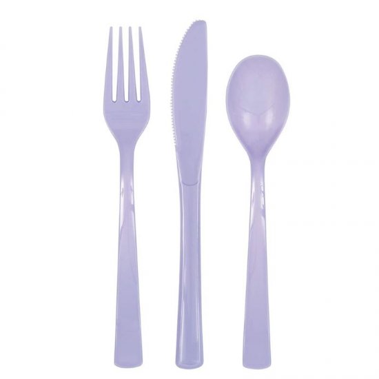 6 Set Cutlery Lavender (18pcs)