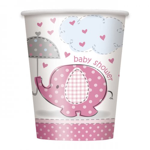 8 Cups Ubrellaphants Pink