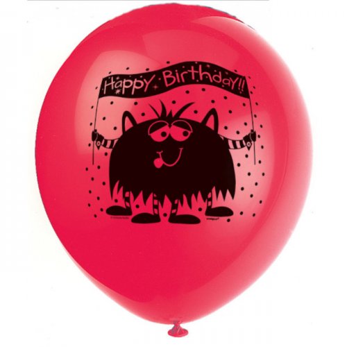 8 Balloons 30cm Assorted colours Alien Fun 8 Balloons 30cm Assorted colours Alien Fun