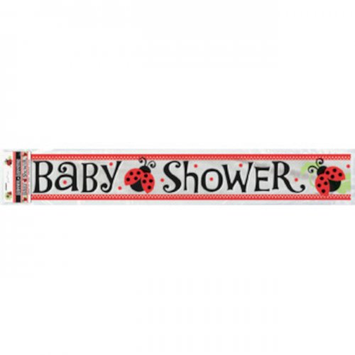 Banner Baby Shower Ladybugs 3.65m Banner Baby Shower Ladybugs 3.65m