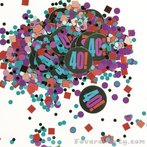 Foil 40th Birthday Confetti 14gr Foil 40th Birthday Confetti 14gr