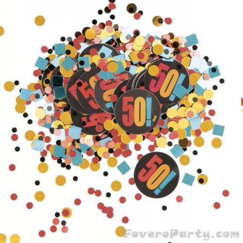 Foil 50th Birthday Confetti 14gr Foil 50th Birthday Confetti 14gr