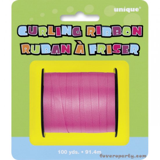 Hot Pink curl Ribbon 90 meters