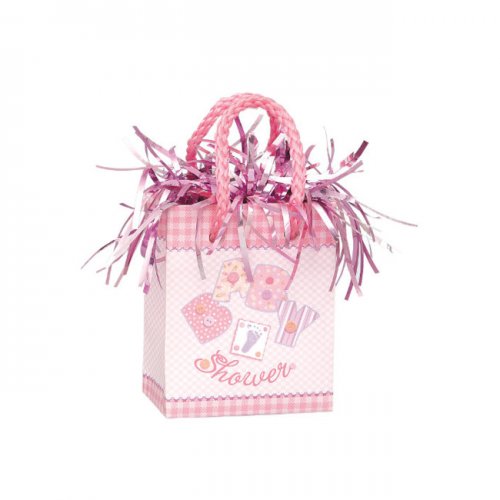 Ballon Weight "Baby Shower" Gift Bag Pink