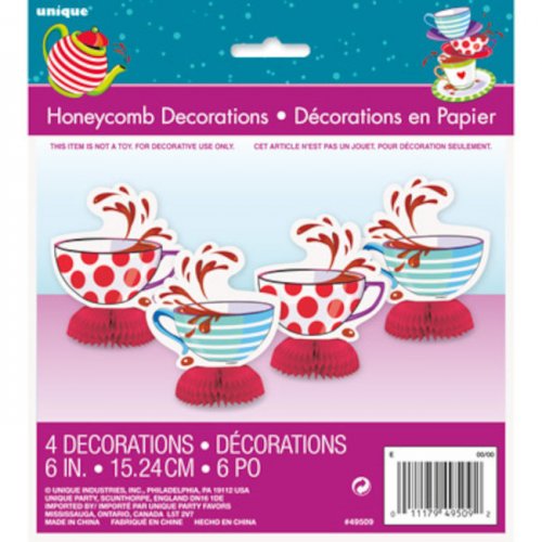 4 Mini Honeycombs Mad Tea Party