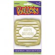 Foil Balloon Golden Birthday