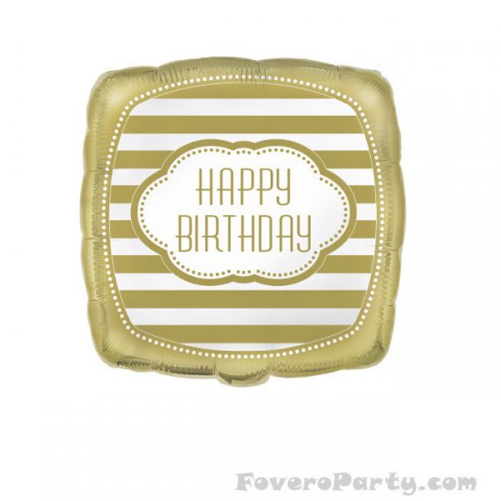Foil Balloon Golden Birthday