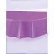 Purple Plastic Tablecover Round 213cm