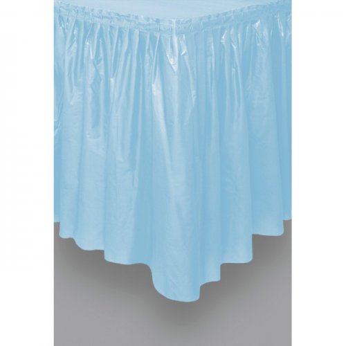Light Blue Tableskirt 73cm X 426cm  Light Blue Tableskirt 73cm X 426cm