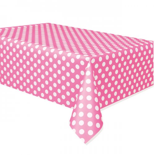 Fuchsia Dots tablecover 134cmX274cm