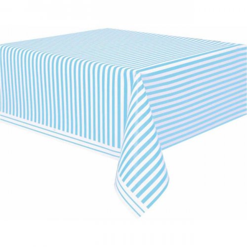 Light Blue Stripes tablecover 134cmX274cm