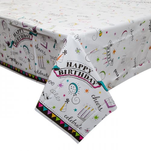 Tablecover Doodle Birthday 137cm x 213cm Tablecover Doodle Birthday 137cm x 213cm