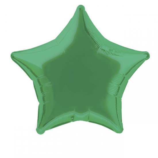 Foil Balloon Star Green 45cm
