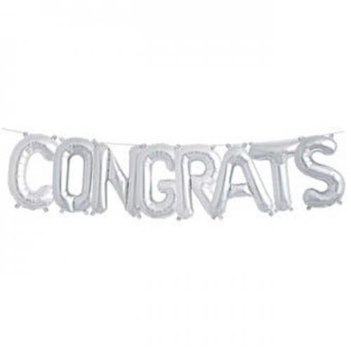 Foil Balloon Congrats Letter Banner 35cm