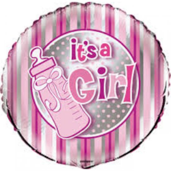 Foil Balloon Its a Girl 45cm