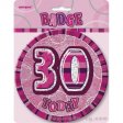 Pink Badge 30th Birthday 15cm