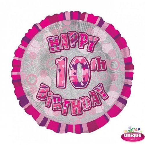 Foil Balloon 10 Prismatic Pink 45cm Foil Balloon 10 Prismatic Pink 45cm