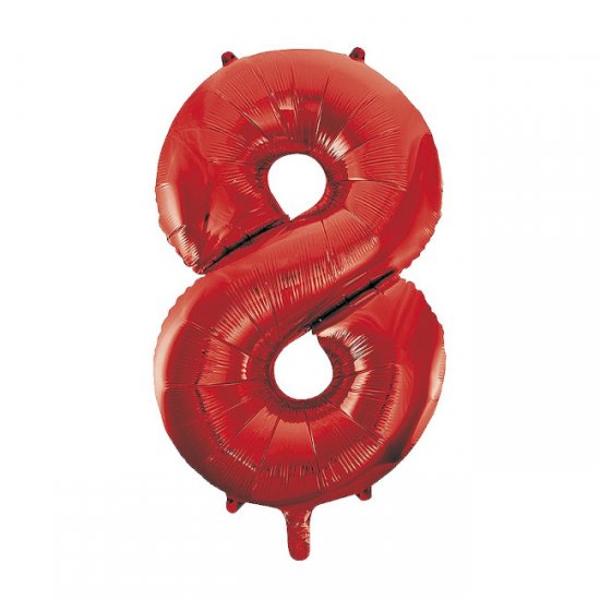 Number 8 Red 85cm