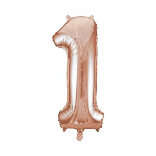 Number 1 Rose Gold 85cm Number 1 Rose Gold 85cm