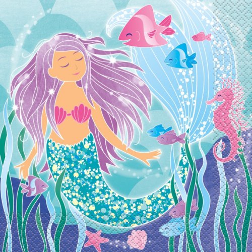 16 Napkins Mermaid 33 x 33cm