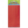 12 Paper Party Bags Red