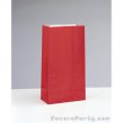 12 Paper Party Bags Red