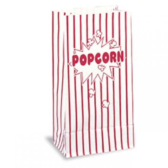 10 Paper Party Bags Popcorn