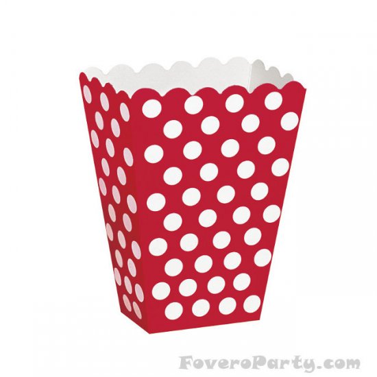 8 Red dots treat boxes